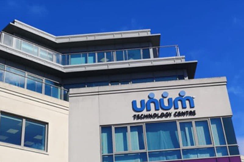 Exterior shot of Unum office in Ireland