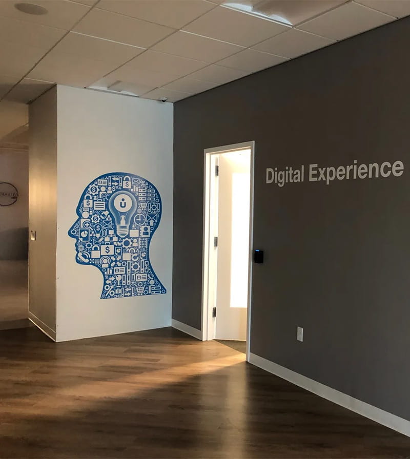 Photo of the exterior of the Digital Experience Studio in Portland Maine at Unum headquarters